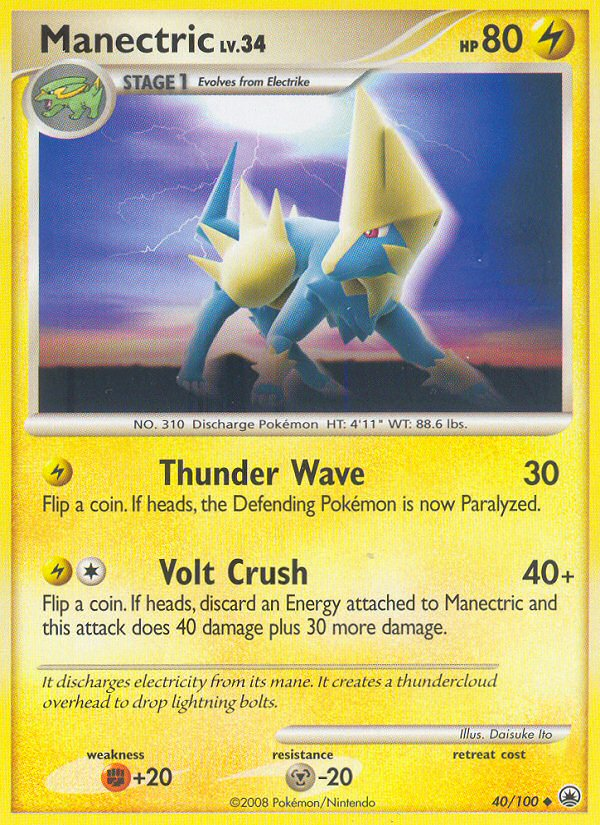 Manectric (40/100) [Diamond & Pearl: Majestic Dawn] | Silver Goblin