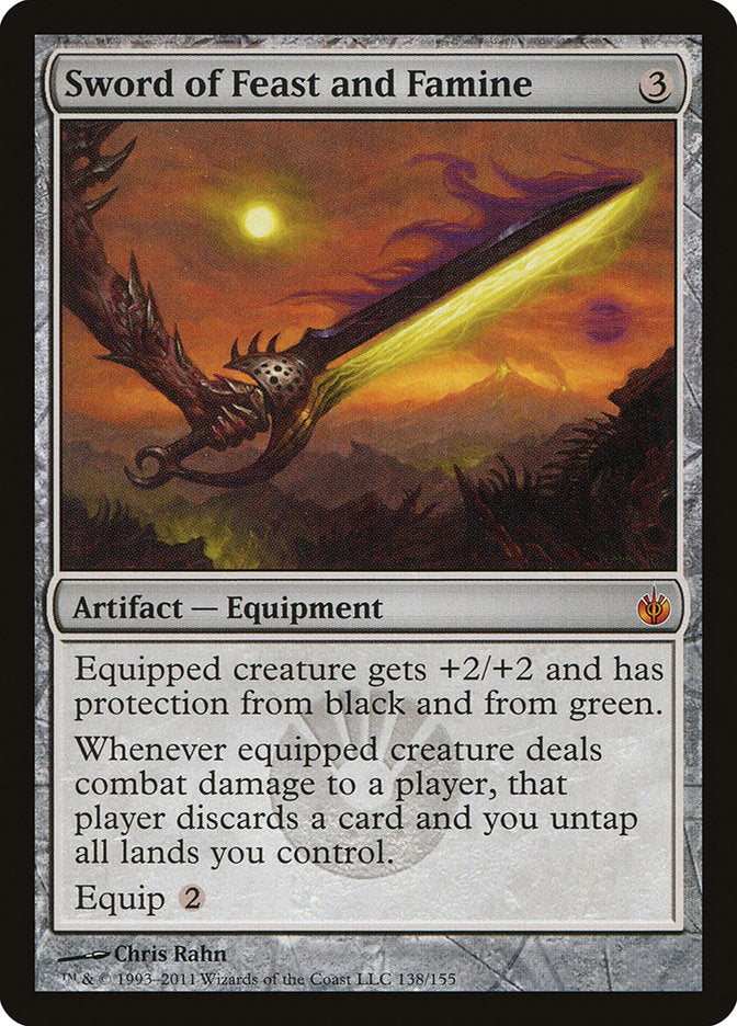 Sword of Feast and Famine [Mirrodin Besieged] | Silver Goblin