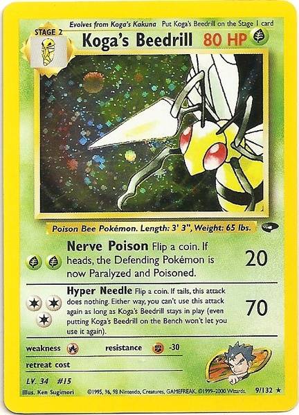 Koga's Beedrill (9/132) [Gym Challenge Unlimited] | Silver Goblin