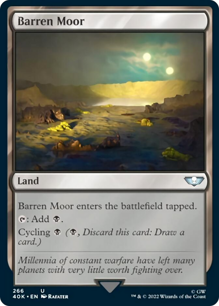 Barren Moor (Surge Foil) [Warhammer 40,000] | Silver Goblin