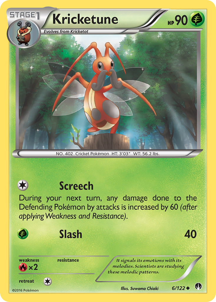 Kricketune (6/122) [XY: BREAKpoint] | Silver Goblin