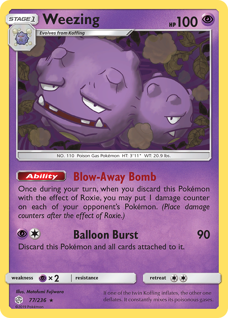 Weezing (77/236) [Sun & Moon: Cosmic Eclipse] | Silver Goblin