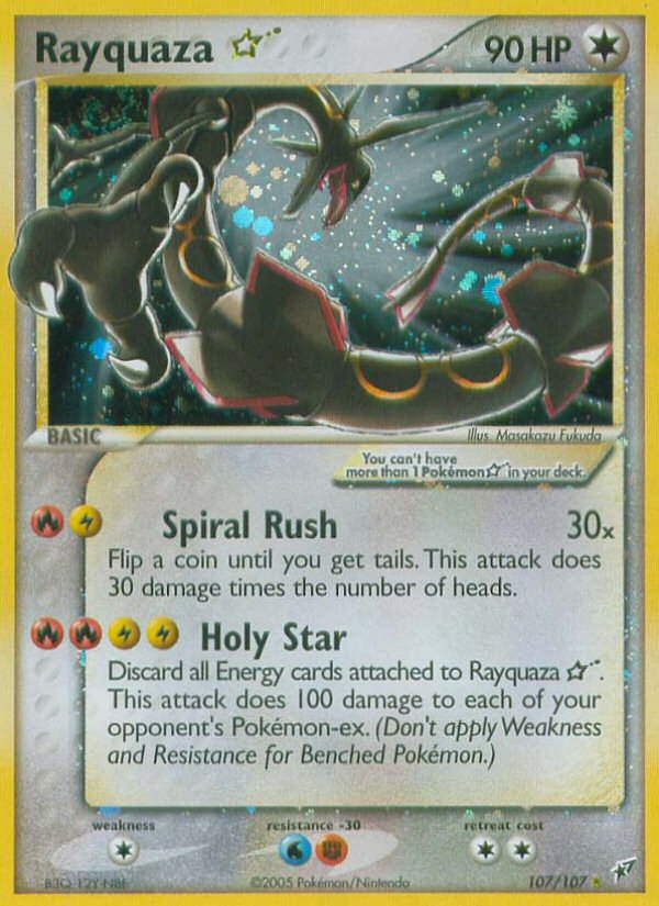 Rayquaza Star (107/107) [EX: Deoxys] | Silver Goblin