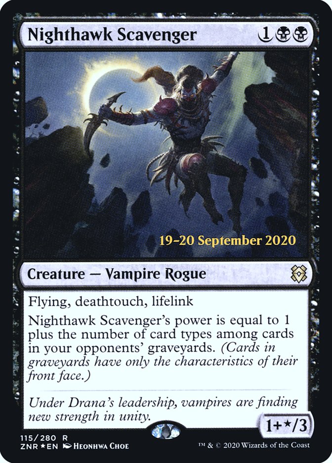 Nighthawk Scavenger [Zendikar Rising Prerelease Promos] | Silver Goblin
