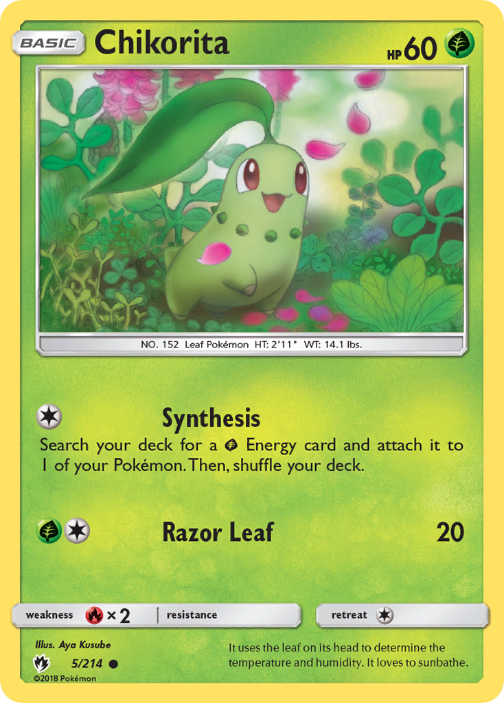 Chikorita (5/214) [Sun & Moon: Lost Thunder] | Silver Goblin