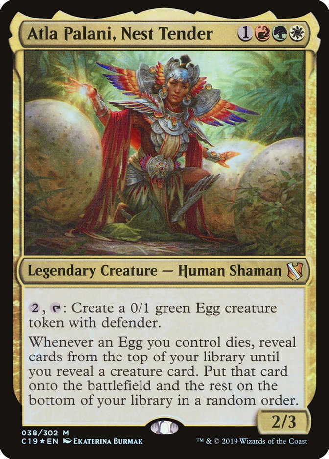 Atla Palani, Nest Tender [Commander 2019] | Silver Goblin