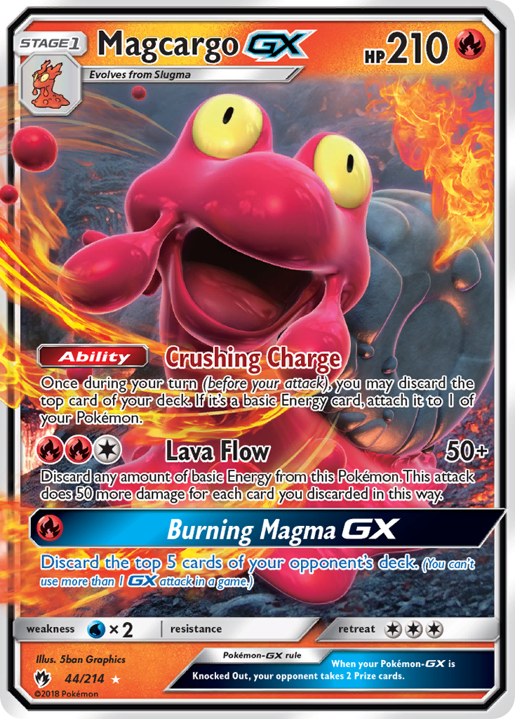 Magcargo GX (44/214) [Sun & Moon: Lost Thunder] | Silver Goblin