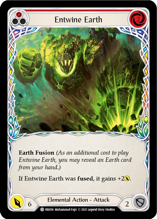 Entwine Earth (Red) [BRI016] (Tales of Aria Briar Blitz Deck)  1st Edition Normal | Silver Goblin