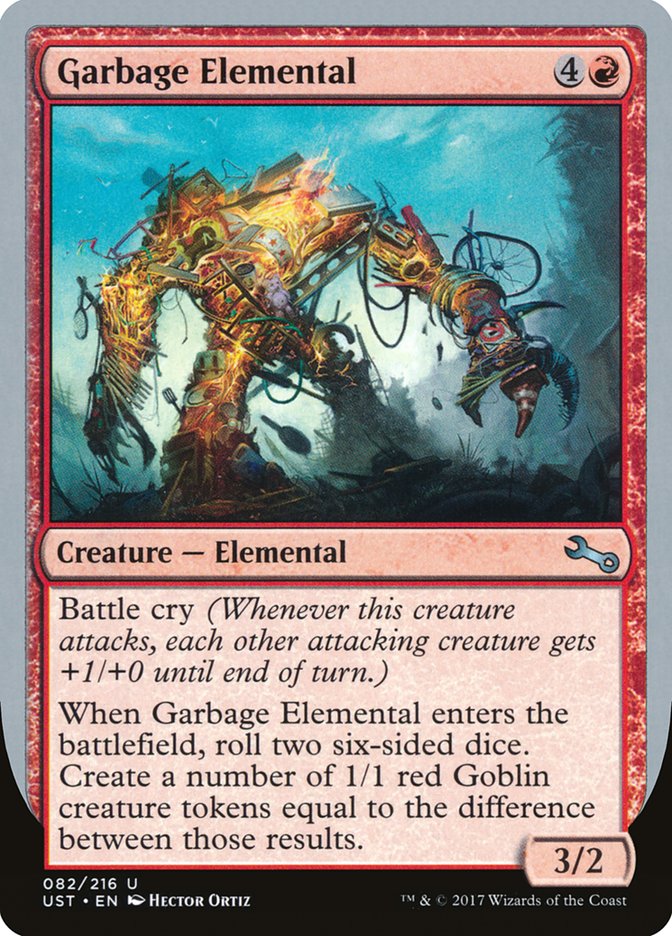 Garbage Elemental (3/2 Creature) [Unstable] | Silver Goblin