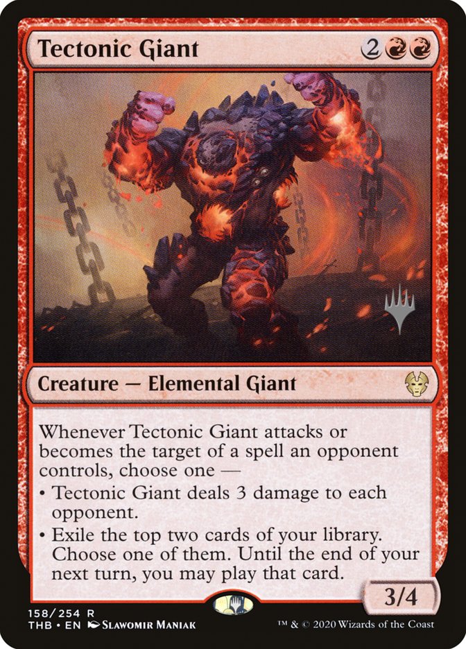 Tectonic Giant (Promo Pack) [Theros Beyond Death Promos] | Silver Goblin