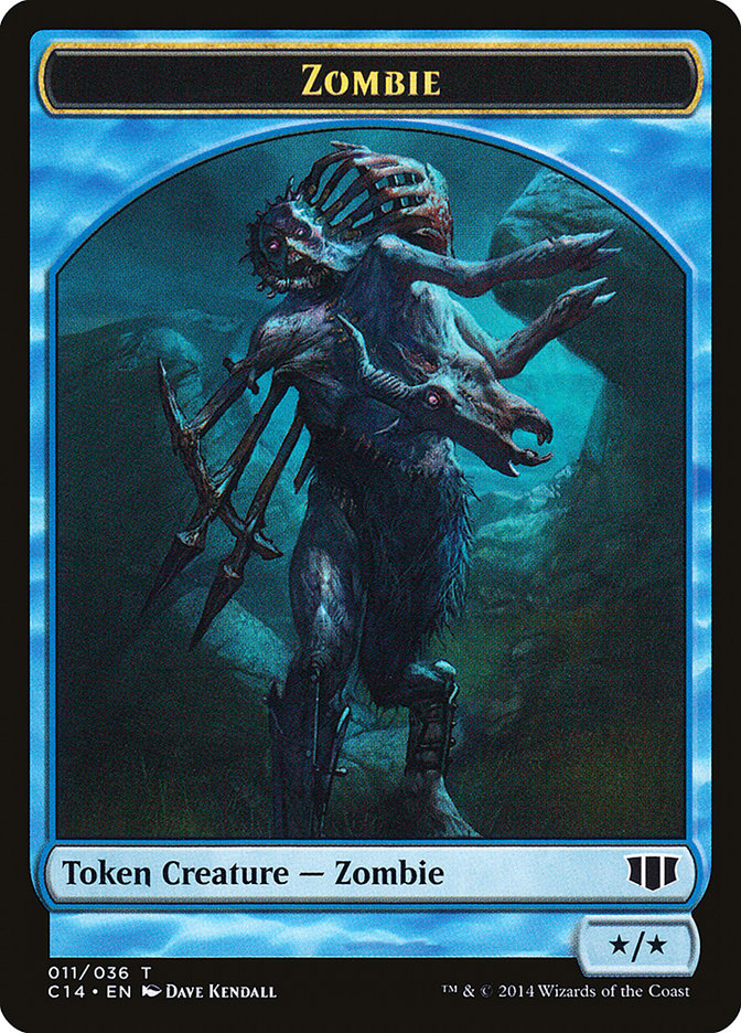 Kraken // Zombie (011/036) Double-Sided Token [Commander 2014 Tokens] | Silver Goblin