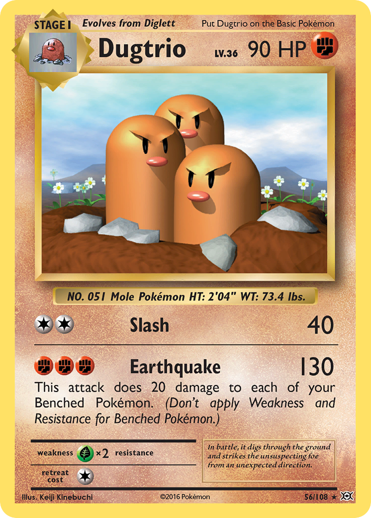 Dugtrio (56/108) [XY: Evolutions] | Silver Goblin