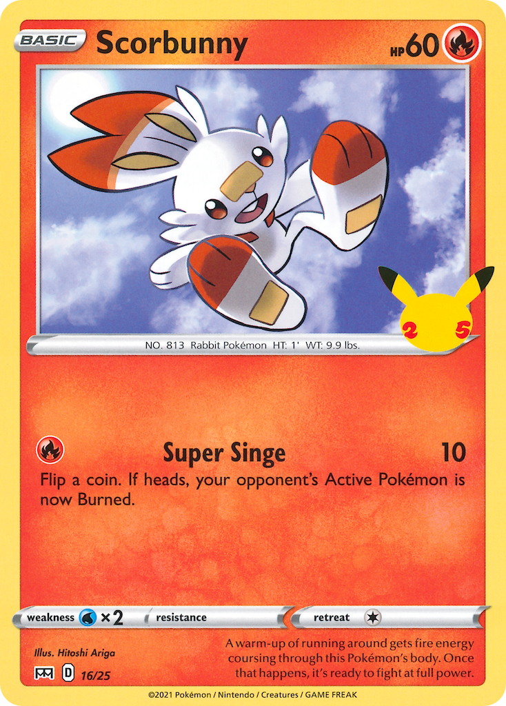 Scorbunny (16/25) [McDonald's 25th Anniversary] | Silver Goblin