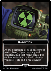 Radiation // Alien Double-Sided Token [Fallout Tokens] | Silver Goblin
