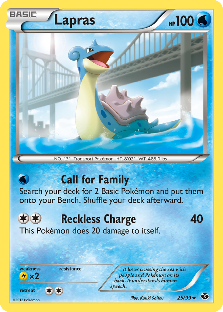 Lapras (25/99) [Black & White: Next Destinies] | Silver Goblin