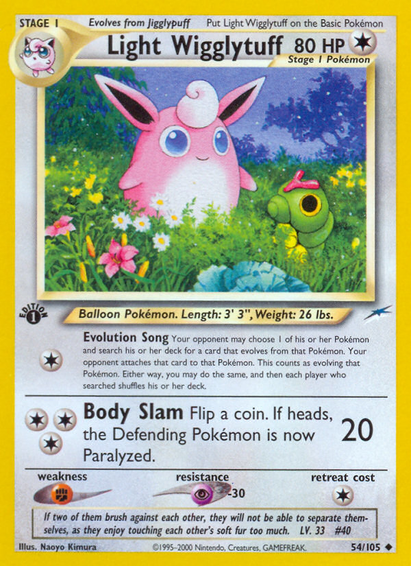 Light Wigglytuff (54/105) [Neo Destiny 1st Edition] | Silver Goblin