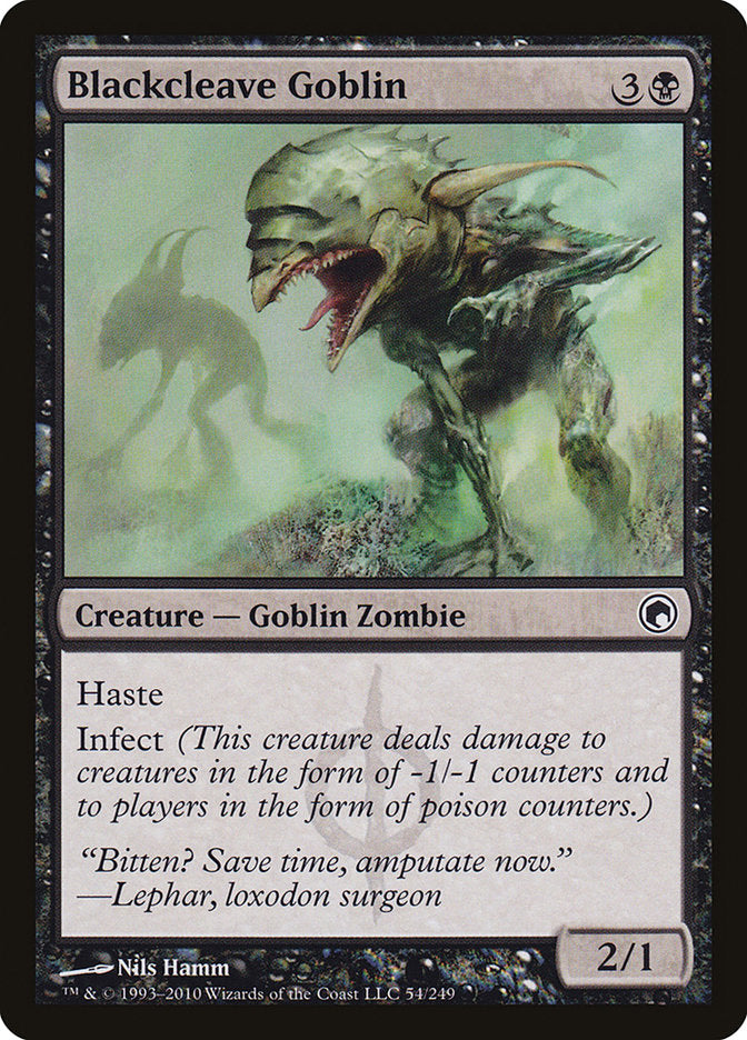 Blackcleave Goblin [Scars of Mirrodin] | Silver Goblin