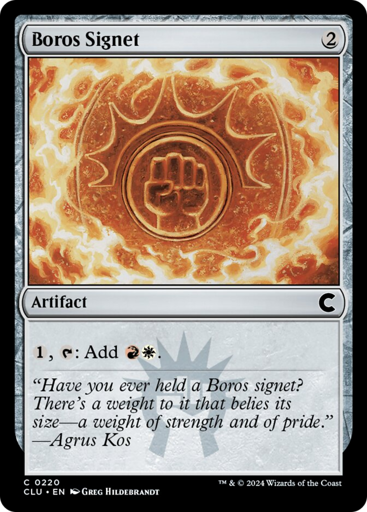 Boros Signet [Ravnica: Clue Edition] | Silver Goblin