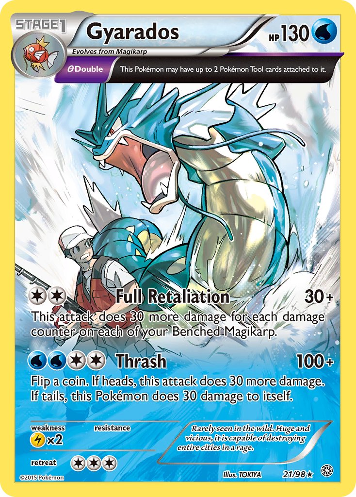 Gyarados (21/98) (Theme Deck Exclusive) [XY: Ancient Origins] | Silver Goblin