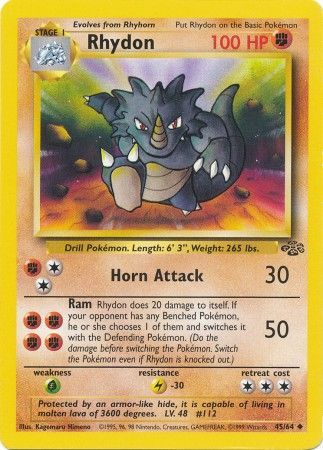 Rhydon (45/64) [Jungle Unlimited] | Silver Goblin