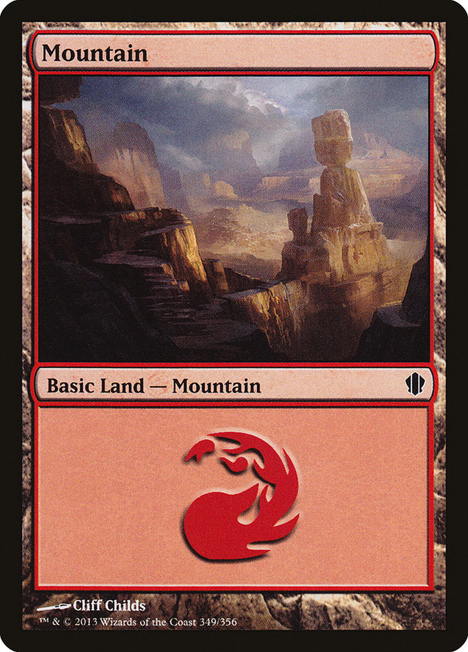 Mountain (349) [Commander 2013] | Silver Goblin