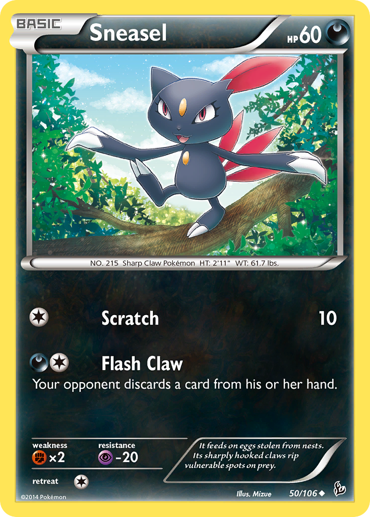 Sneasel (50/106) [XY: Flashfire] | Silver Goblin