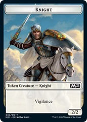 Knight // Zombie Double-Sided Token [Core Set 2021 Tokens] | Silver Goblin