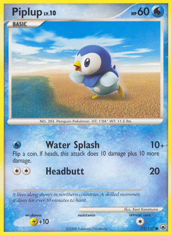 Piplup (71/100) [Diamond & Pearl: Majestic Dawn] | Silver Goblin