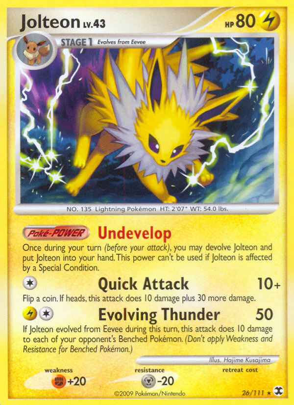 Jolteon (26/111) [Platinum: Rising Rivals] | Silver Goblin