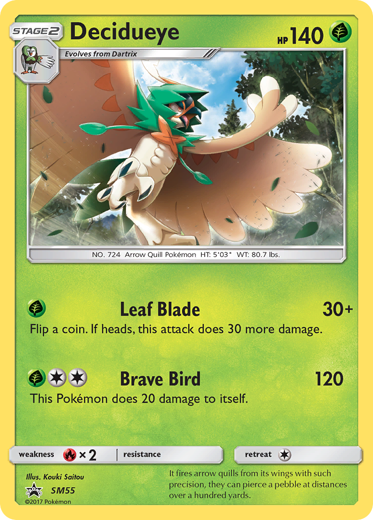 Decidueye (SM55) [Sun & Moon: Black Star Promos] | Silver Goblin