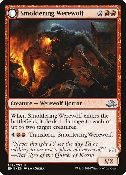 Smoldering Werewolf (142) - Eldritch Moon