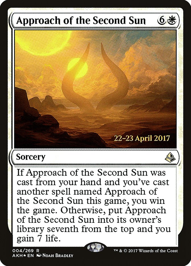 Approach of the Second Sun [Amonkhet Prerelease Promos] | Silver Goblin