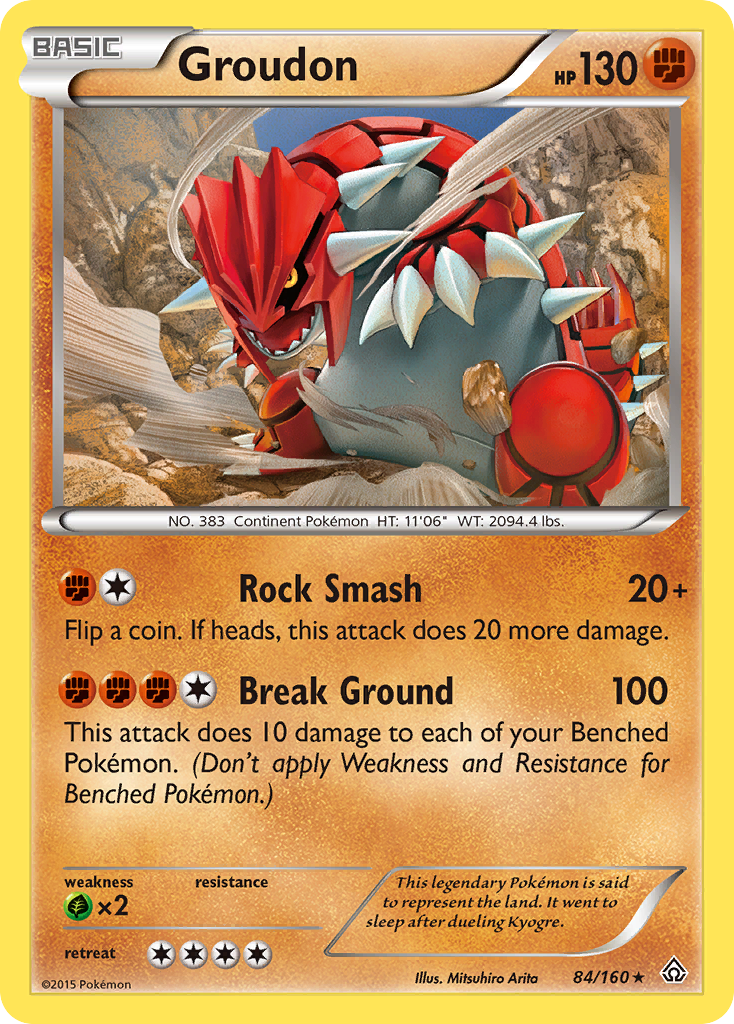 Groudon (84/160) [XY: Primal Clash] | Silver Goblin