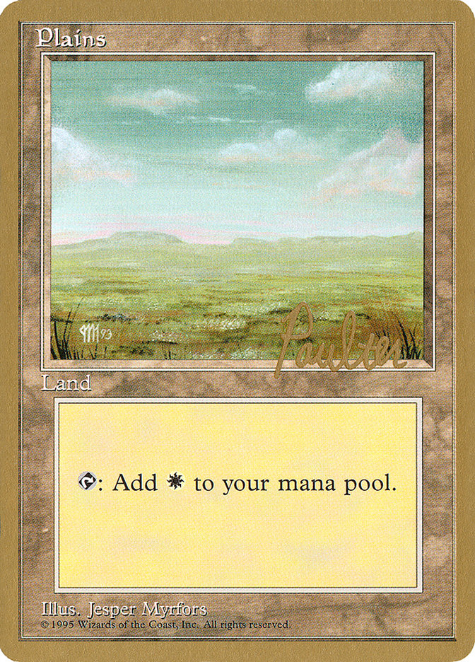 Plains (pp364) (Preston Poulter) [Pro Tour Collector Set] | Silver Goblin