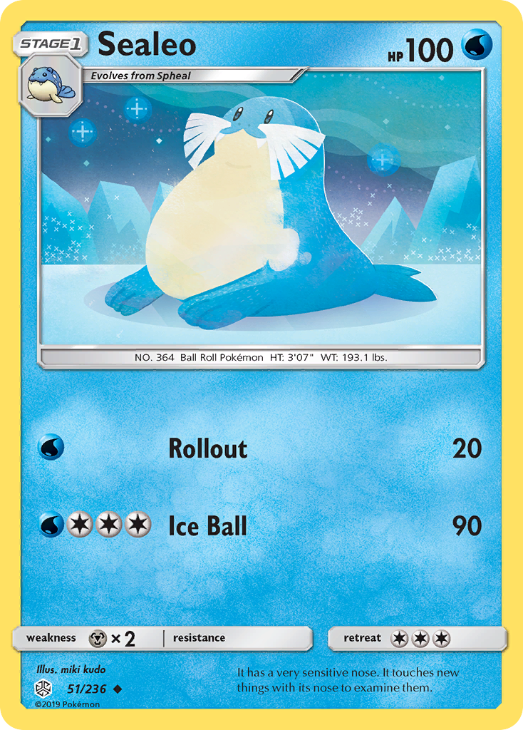 Sealeo (51/236) [Sun & Moon: Cosmic Eclipse] | Silver Goblin