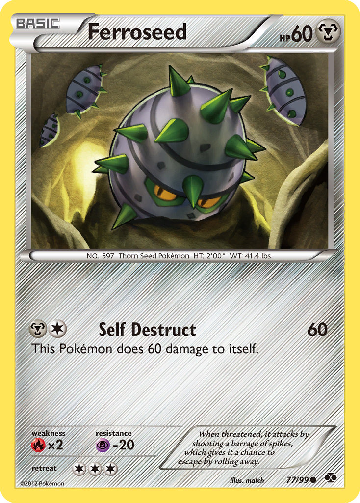 Ferroseed (77/99) [Black & White: Next Destinies] | Silver Goblin