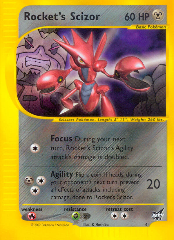 Rocket's Scizor (4) [Best of Promos] | Silver Goblin