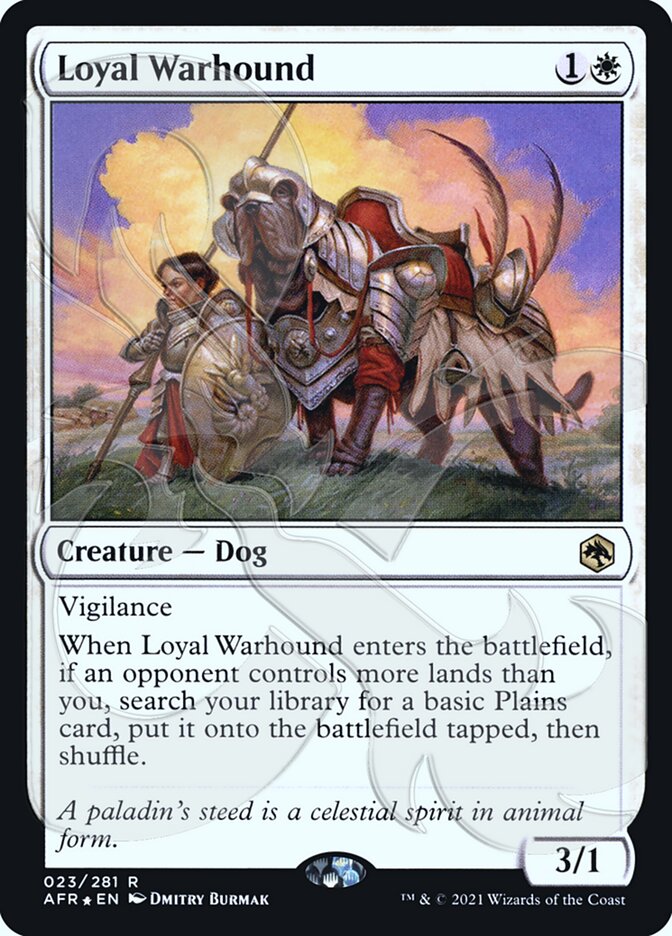 Loyal Warhound (Ampersand Promo) [Dungeons & Dragons: Adventures in the Forgotten Realms Promos] | Silver Goblin