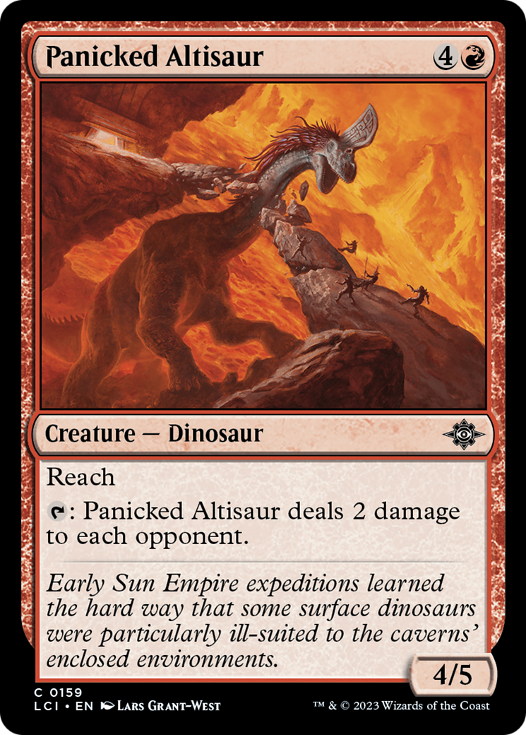 Panicked Altisaur [The Lost Caverns of Ixalan] | Silver Goblin