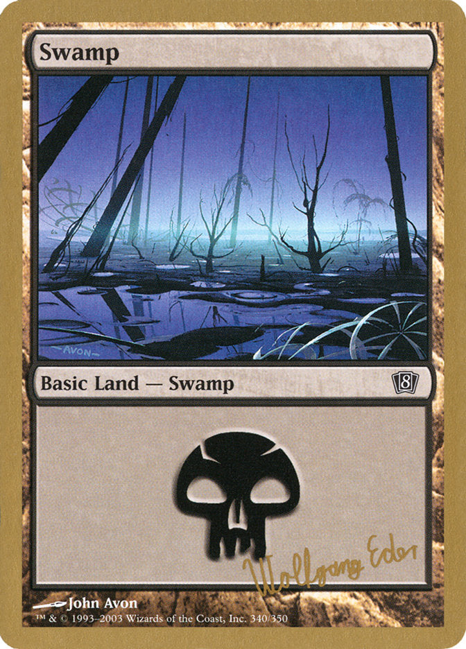 Swamp (we340) (Wolfgang Eder) [World Championship Decks 2003] | Silver Goblin