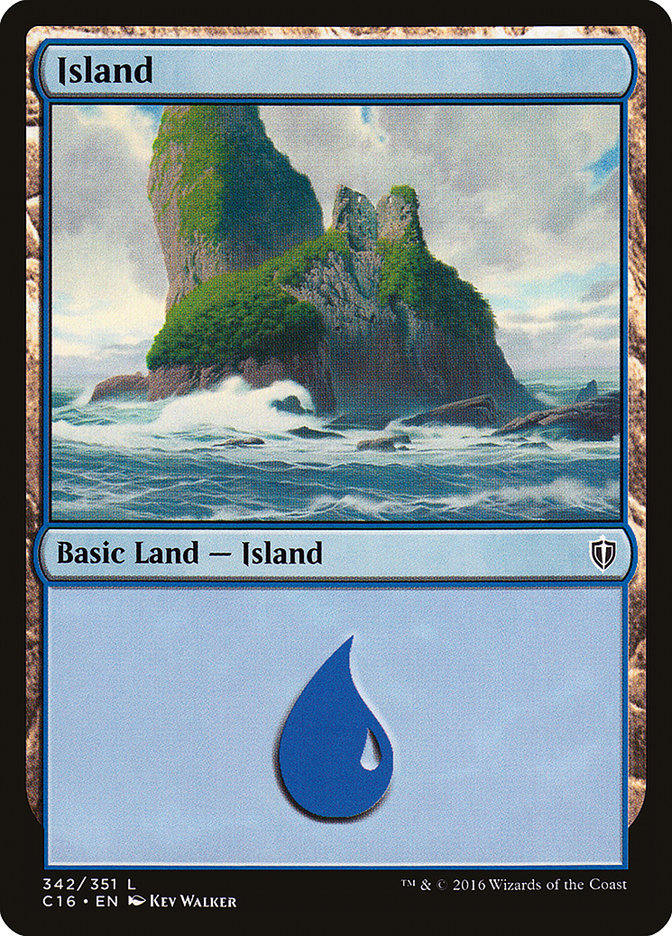 Island (342) [Commander 2016] | Silver Goblin