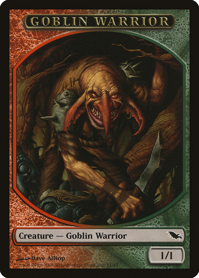 Goblin Warrior Token [Shadowmoor Tokens] | Silver Goblin
