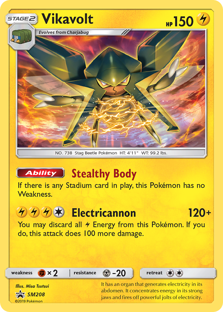 Vikavolt (SM208) [Sun & Moon: Black Star Promos] | Silver Goblin