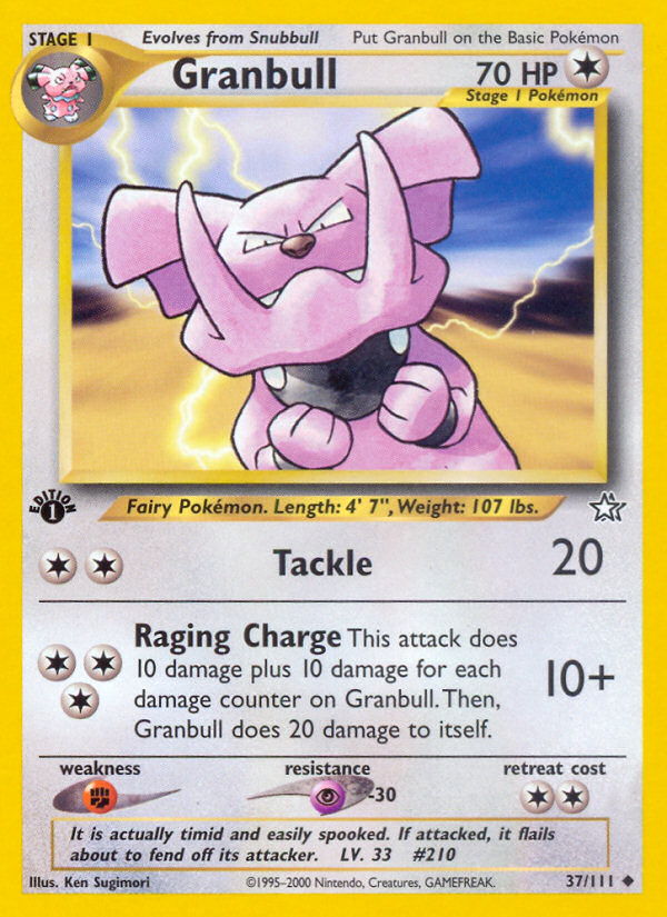 Granbull (37/111) [Neo Genesis 1st Edition] | Silver Goblin