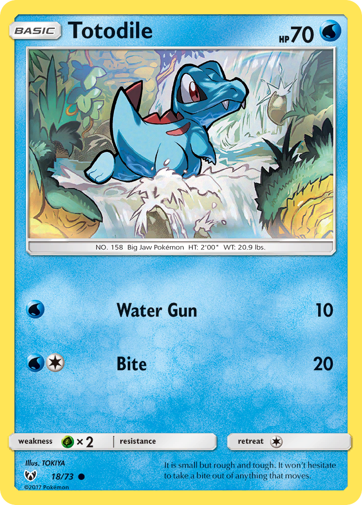 Totodile (18/73) [Sun & Moon: Shining Legends] | Silver Goblin