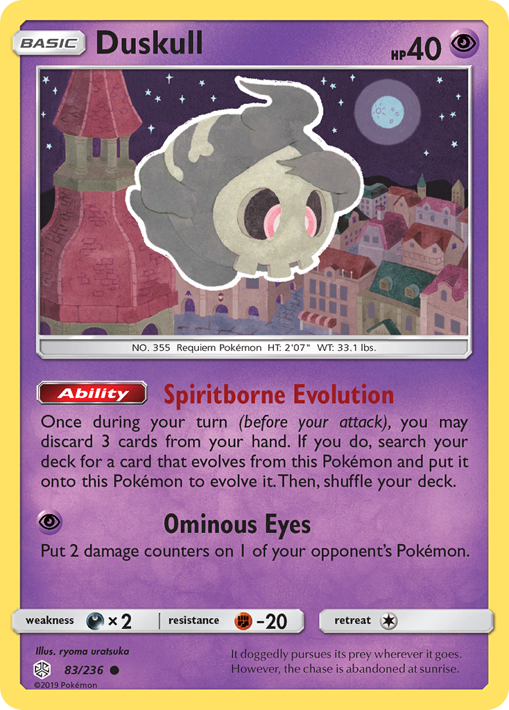 Duskull (83/236) [Sun & Moon: Cosmic Eclipse] | Silver Goblin