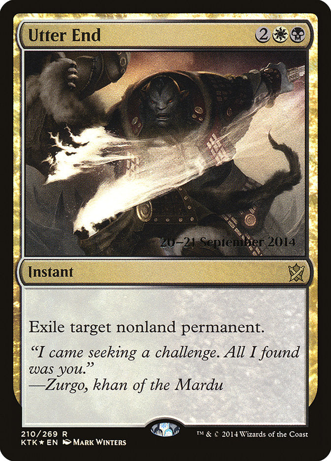 Utter End [Khans of Tarkir Prerelease Promos] | Silver Goblin