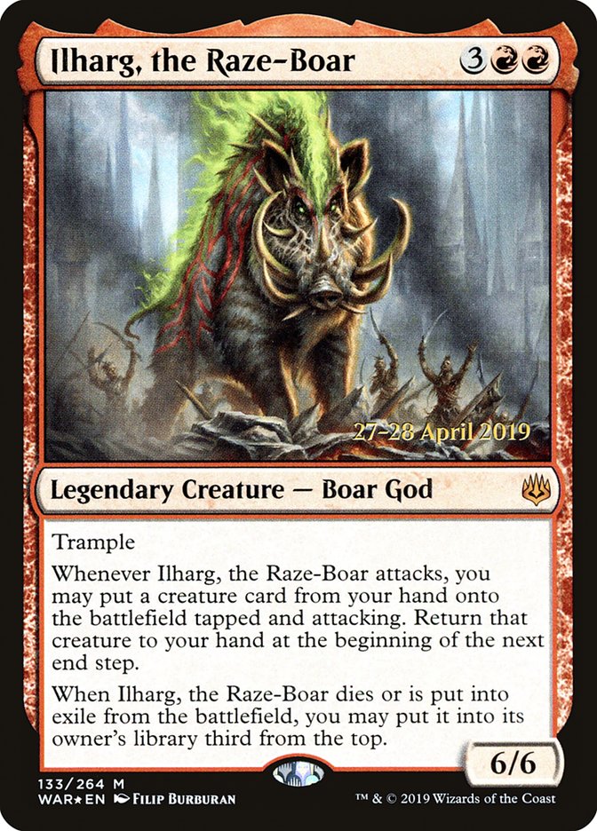 Ilharg, the Raze-Boar [War of the Spark Prerelease Promos] | Silver Goblin