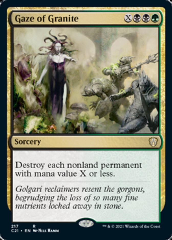 Gaze of Granite [Commander 2021] | Silver Goblin