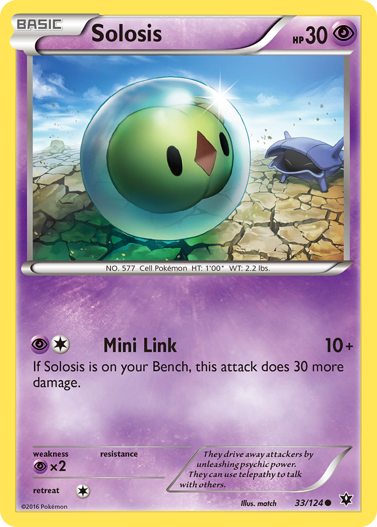 Solosis (33/124) [XY: Fates Collide] | Silver Goblin